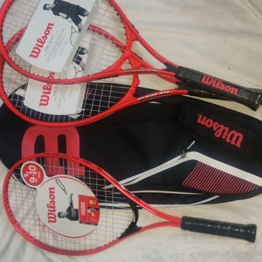 🎀Wilson🎀 tennis racquets and bag